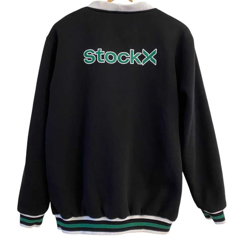 Stockx Letterman Sweater Varsity Cardigan Fleece Jacket Employee Issued Medium View 5